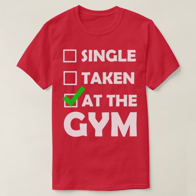 Enkelt taget vid gymmet t shirt (Design framsida)