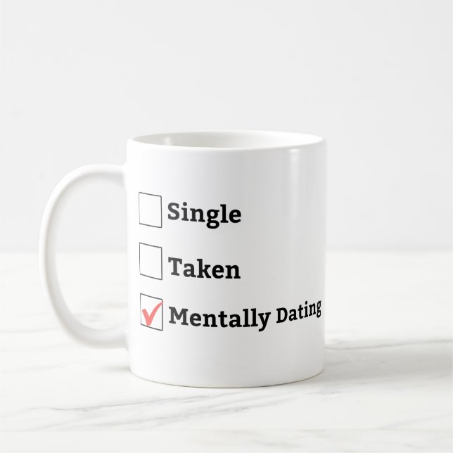 Enkelt tagningsdatum, relationsstatus kaffemugg (Vänster)