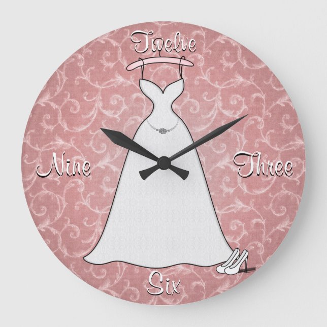 "Enkelt tar tid på snöre" Stor Klocka (Framsida)