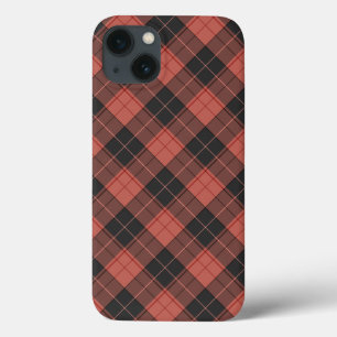 Enkelt tartan mönster i rött