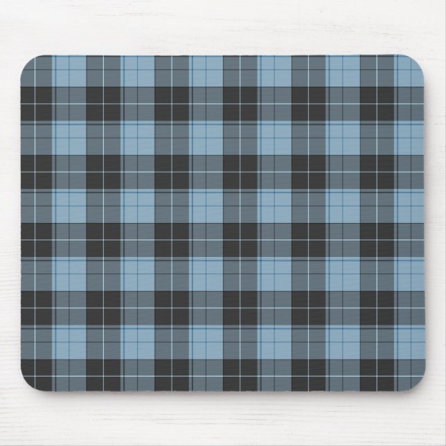 Enkelt tartan mönster i turkos musmatta (Framsidan)
