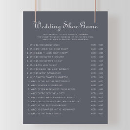 Enkelt tävlingsspel i Boho Bröllop Shoe Game