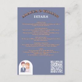 Enkelt, Tecknad-Ike Spouses Illustration Bröllop Tilläggskort