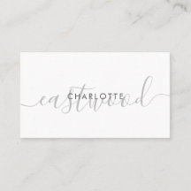 Enkelt Telefonkort i Namn Monogram