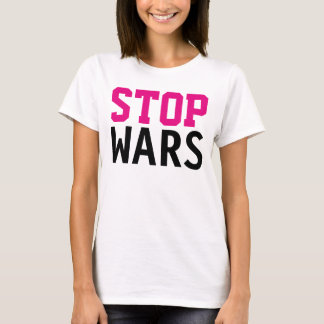Enkelt textdesign "STOP KRIG" T-shirt