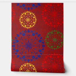 Enkelt texturerad snowy mandala