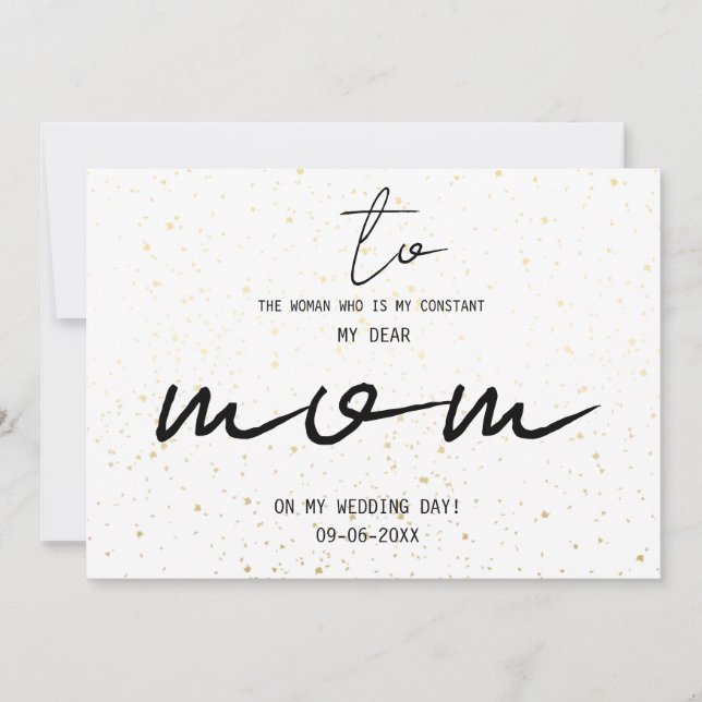 Enkelt till min Mamma vid vår Bröllopsdag, lägg ti (Framsida)