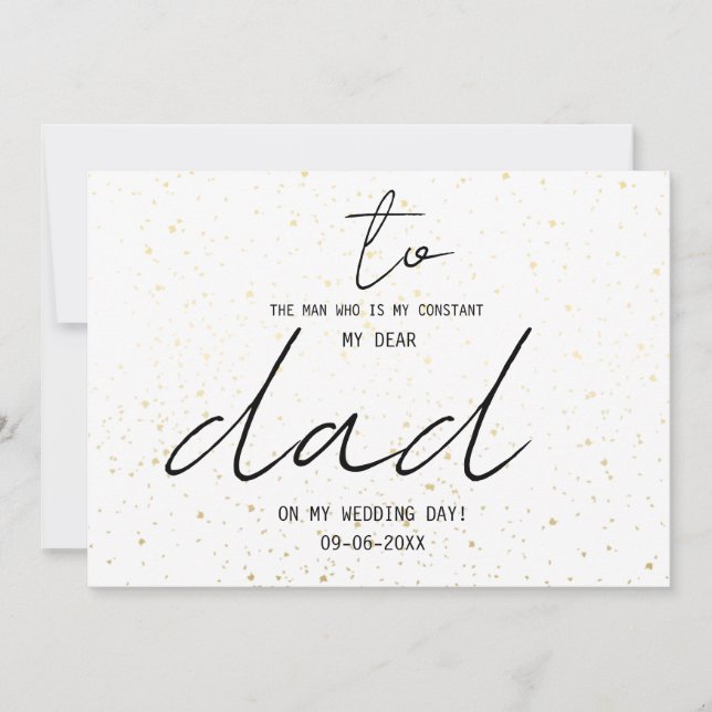 Enkelt till min Pappa vid vår Bröllopsdag, lägg ti (Framsida)