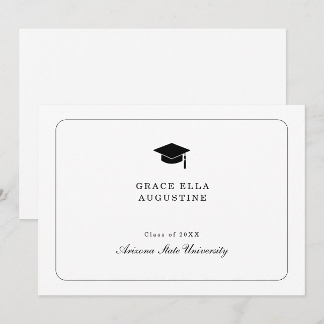 Enkelt tillkännagivande från Studenten (Fram/baksida)