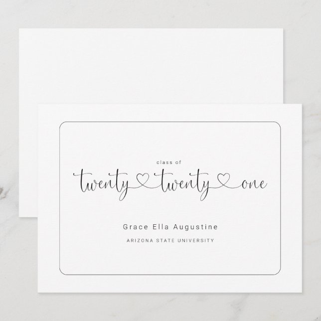 Enkelt tillkännagivande från Studenten (Fram/baksida)