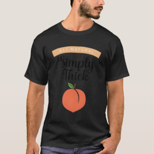 Enkelt tjock Peach Body Positivity T Shirt