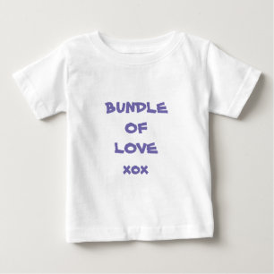 Enkelt Toppen Cute, "Paket av Kärlek xox" White T Shirt