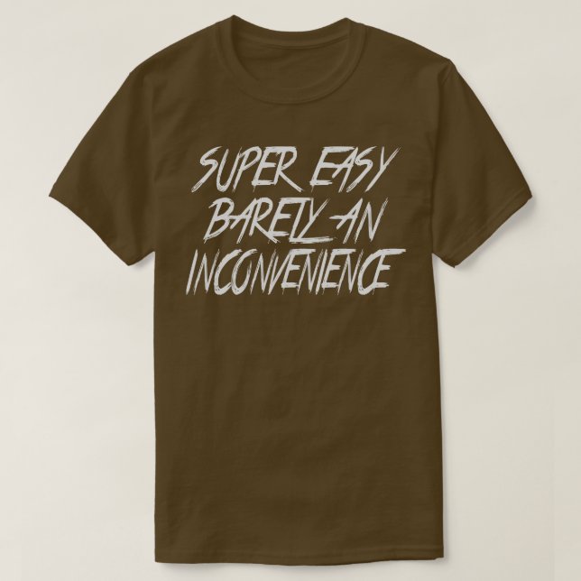 Enkelt toppen - ett besvär 2 t shirt (Design framsida)