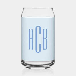 Enkelt tre Brev Blue Monogram