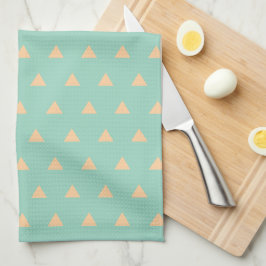 Enkelt Tringle Mönster Light Teal Kitchen Towel Kökshandduk