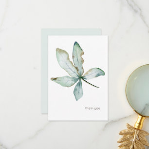 Enkelt Tropical Grey Anpassningsbar Seafoam Tack Kort