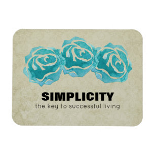 Enkelt typografiskt citattecken med Teal Ro Magnet