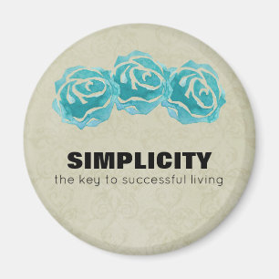 Enkelt typografiskt citattecken med Teal Ro Magnet
