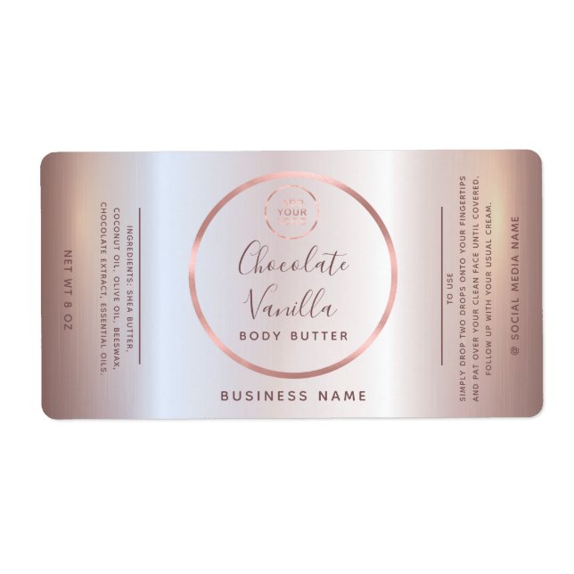 Enkelt typografiskt krets ro guld ram logotyp labb fraktsedel (Framsidan)