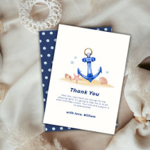 Enkelt under Sea Nautical Anchor Boy Shower