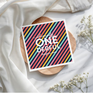 ENKELT UNDERBAR ONEDERFUL PAPPERSSERVETT