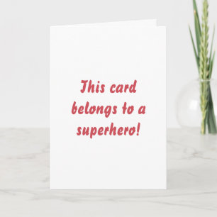 Enkelt underbart superhjälte Typografi Birthday Kort