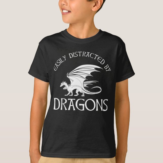 Enkelt uppdelad av drakar t shirt (Framsida)