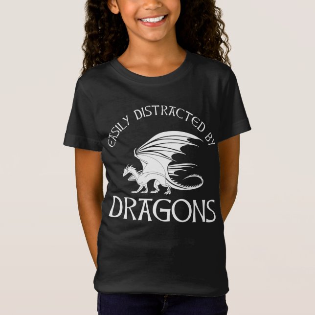 Enkelt uppdelad av drakar t shirt (Framsida)