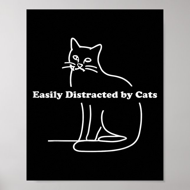 Enkelt uppdelad av katter Funny Poster (Framsidan)