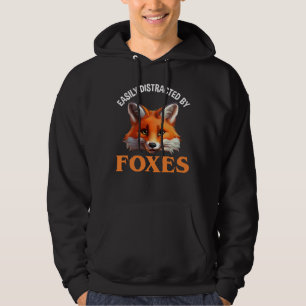 Enkelt uppdelad av rävar hoodie
