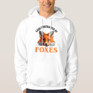 Enkelt uppdelad av rävar hoodie