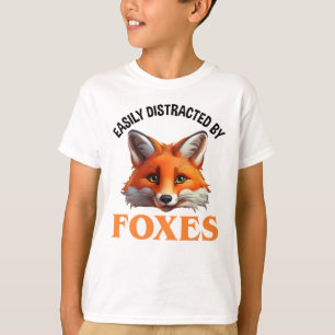 Enkelt uppdelad av rävar t shirt