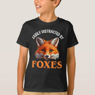 Enkelt uppdelad av rävar t shirt