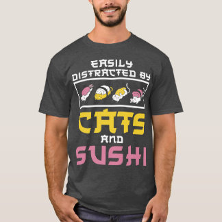 Enkelt uppdelat av Cats Sushi Japan Kitchen Kitt T Shirt