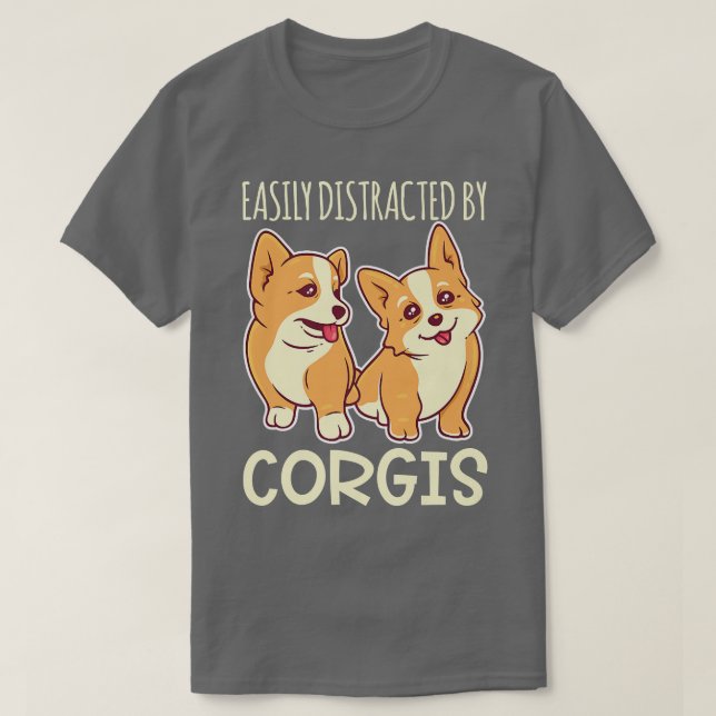 Enkelt uppdelat av Corgis Pembroke Welsh Corgi61 T Shirt (Design framsida)