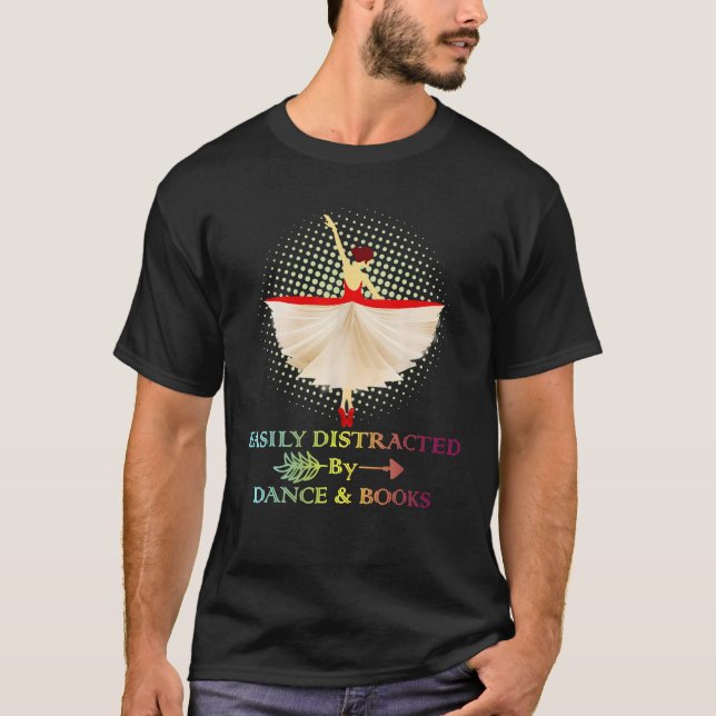 Enkelt uppdelat av Dance och Bokar Shirt T (Framsida)