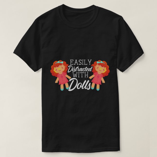 Enkelt uppdelat av dolls doll Doll Collector Plang T Shirt (Design framsida)