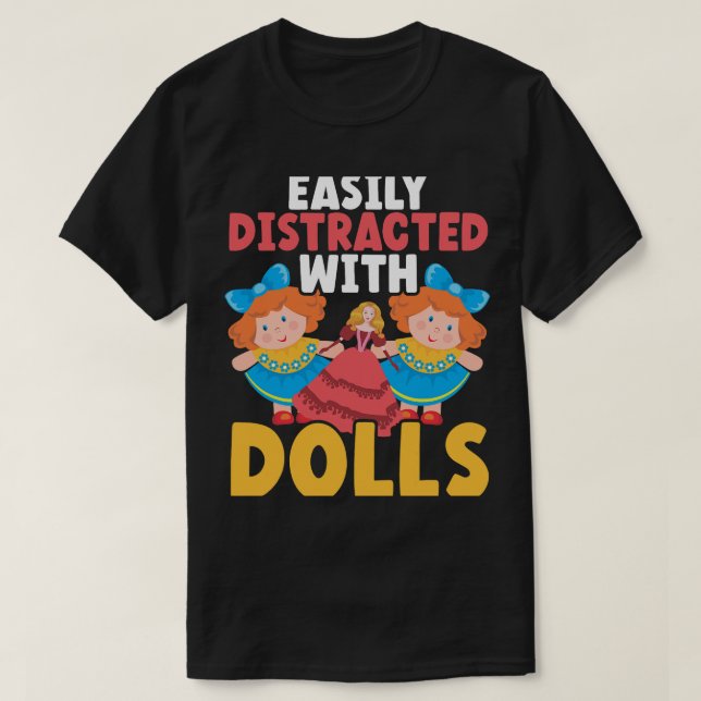 Enkelt uppdelat av dolls doll Doll Collector Plang T Shirt (Design framsida)
