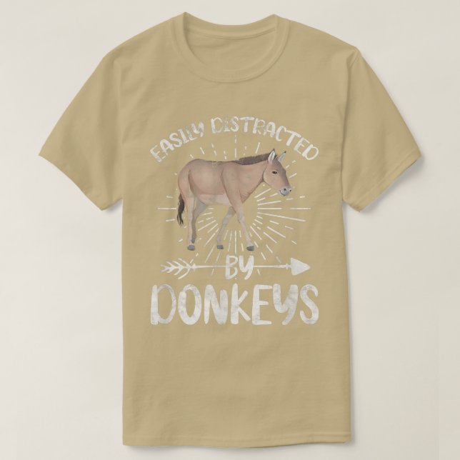 Enkelt uppdelat av Donkey Donkey Owner Farmer D. T Shirt (Design framsida)