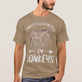 Enkelt uppdelat av Donkey Donkey Owner Farmer D. T Shirt