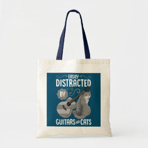 Enkelt uppdelat av Guitars och Cats Cat Guitar Tygkasse