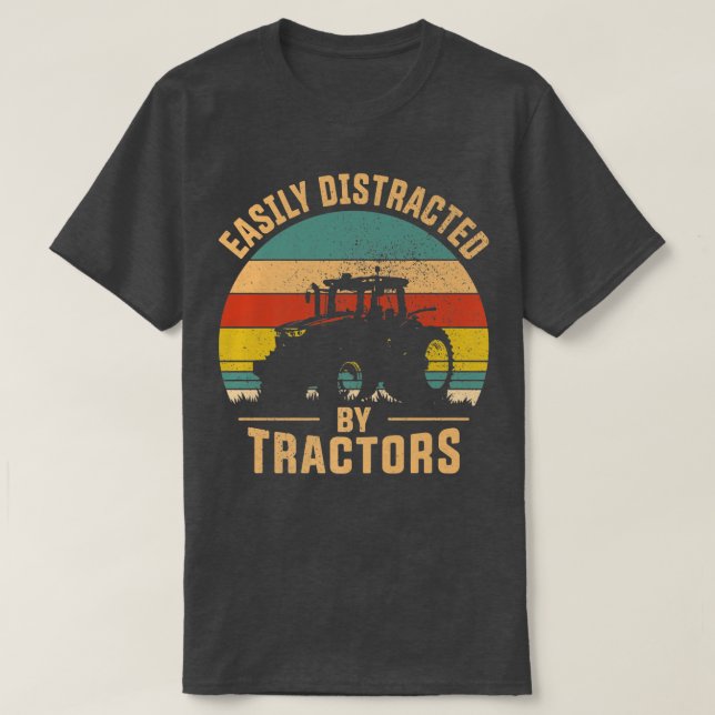 Enkelt uppdelat av Trators Farmer Tractor Funny T Shirt (Design framsida)