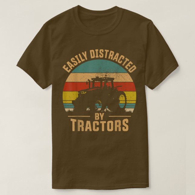 Enkelt uppdelat av Trators Farmer Tractor Funny T Shirt (Design framsida)