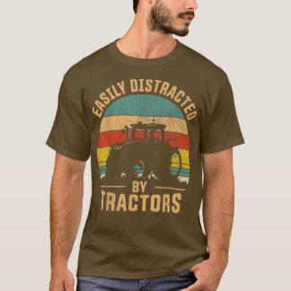 Enkelt uppdelat av Trators Farmer Tractor Funny T Shirt