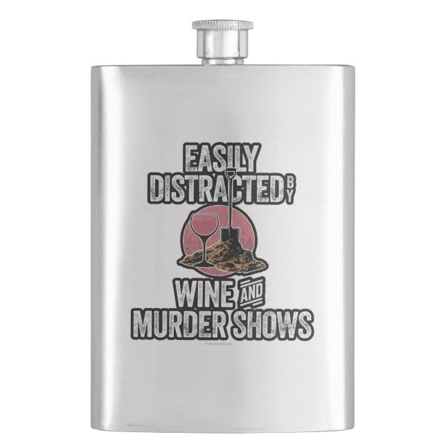 Enkelt uppdelat av Vin och Murder Shoes Fickplunta (Framsidan)