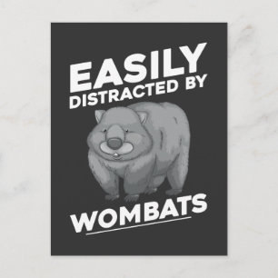 Enkelt uppdelat av wombats australiska djur vykort