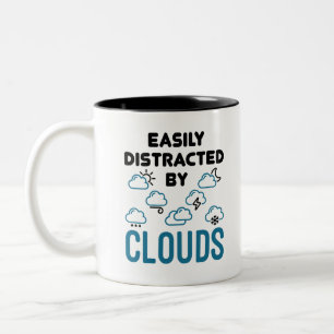 Enkelt uppdelat efter Cloud Meteorology Weather Två-Tonad Mugg