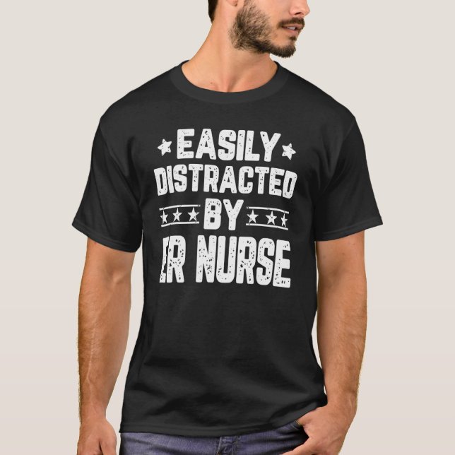 Enkelt uppdelat efter ER Nurse-Akutet T Shirt (Framsida)