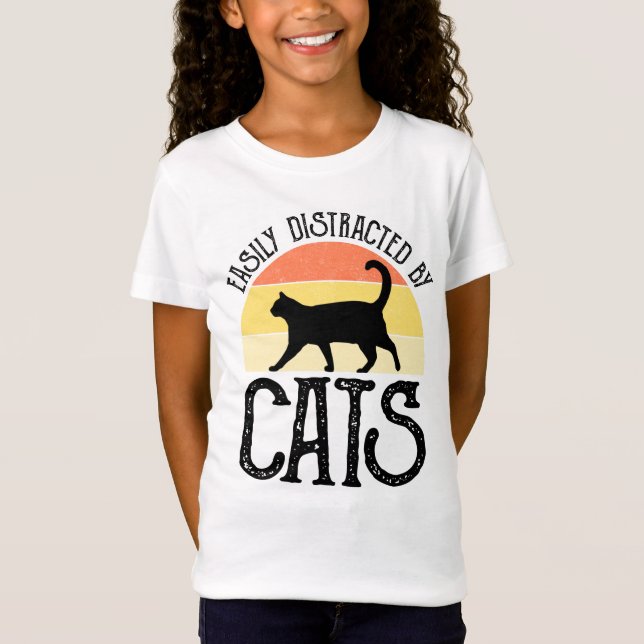 Enkelt uppdelat efter katter t shirt (Framsida)