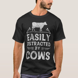 Enkelt uppdelat efter koster T Shirt Funny Cow Far